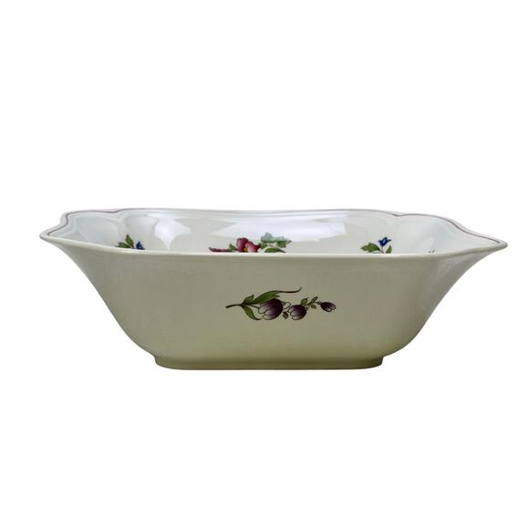Spode England 'Marlborough Sprays' Square Large Serving Bowl-Excellent - Picture 2 of 8